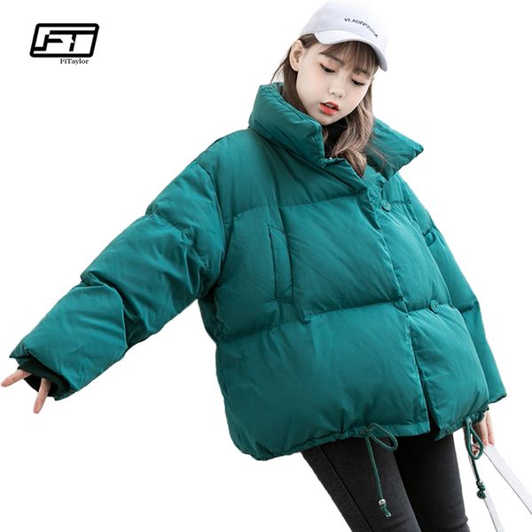 fitaylor turtleneck collar loose down jacket winter women short white duck down parkas female casual black bread overcoat
fitaylor turtleneck collar loose down jacket winter women short white duck down parkas female casual black bread overcoat