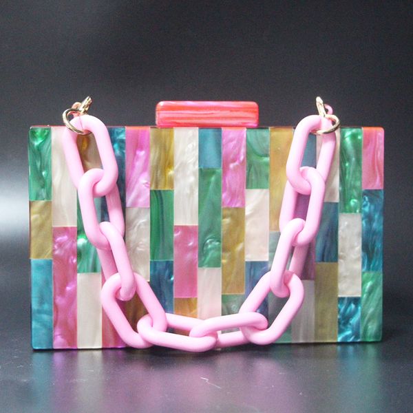 fuchsia colorful striped acrylic box clutches evening party girl summer beach fashion women shoulder messenger purse hand bags
fuchsia colorful striped acrylic box clutches evening party girl summer beach fashion women shoulder messenger purse hand bags