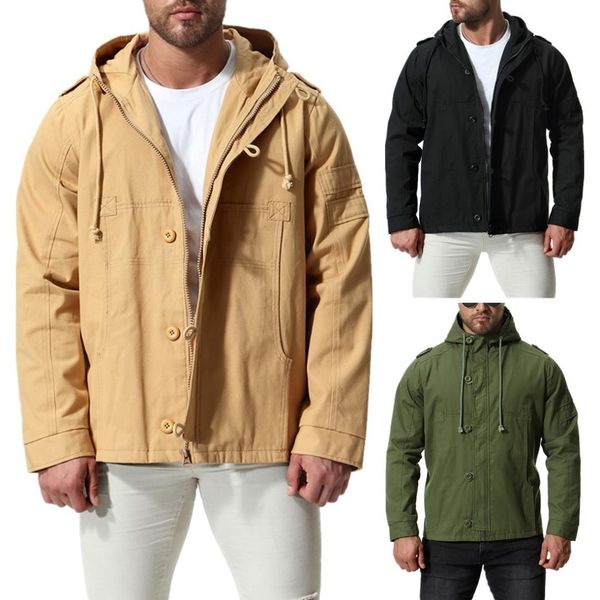 2019 autumn and winter s-3xl plus sizes black yellow green colors men's hooded cotton jacket cardigan jacket men, Black;brown
2019 autumn and winter s-3xl plus sizes black yellow green colors men's hooded cotton jacket cardigan jacket men, Black;brown