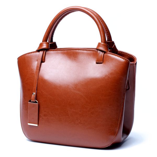 2020 female bag female summer new cowhide bag retro wild portable crossbody