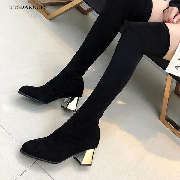 ttsdarcups plus size 35-43 winter over the knee boots women stretch fabric women thigh high woman shoes long short plush, Black
ttsdarcups plus size 35-43 winter over the knee boots women stretch fabric women thigh high woman shoes long short plush, Black