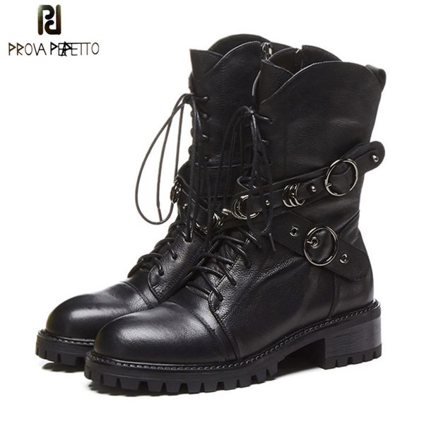 prova perfetto genuine leather ankle boots for women lace up platform boots fashion zipper punk flat shoes, Black
prova perfetto genuine leather ankle boots for women lace up platform boots fashion zipper punk flat shoes, Black