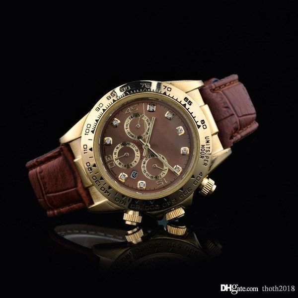 luxury men watch fashion sports watches japan quartz movement men women fashion dress watchws leather strap men women brand watches 40mm, Slivery;brown
luxury men watch fashion sports watches japan quartz movement men women fashion dress watchws leather strap men women brand watches 40mm, Slivery;brown