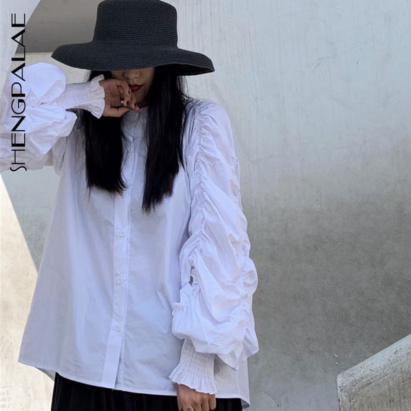 shengpalae 2019 new fashion autumn lapel lantern sleeve loose pleated shirt women casual japanese blusas mujer de moda fv316, White
shengpalae 2019 new fashion autumn lapel lantern sleeve loose pleated shirt women casual japanese blusas mujer de moda fv316, White