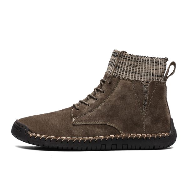 autumn winter casual shoes men genuine leather handmade vintage men shoes high warm plus sizes male boots zapatos de hombre, Black
autumn winter casual shoes men genuine leather handmade vintage men shoes high warm plus sizes male boots zapatos de hombre, Black