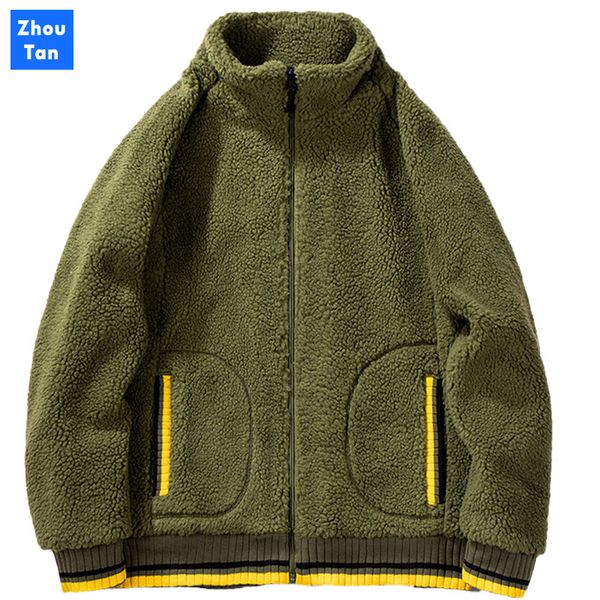 fashion lamb plush men jackets men autumn winter new round neck cardigan men's hooded sweatshirts male casual wool hoodie, Black
fashion lamb plush men jackets men autumn winter new round neck cardigan men's hooded sweatshirts male casual wool hoodie, Black