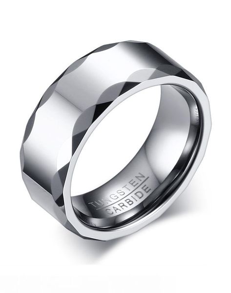 engraving 8mm high polished luxury tungsten carbide ring mens wedding band with facet, Silver
engraving 8mm high polished luxury tungsten carbide ring mens wedding band with facet, Silver