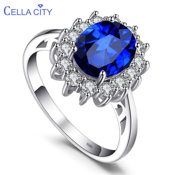 cellacity classic oval sapphire ring for women flower shape silver 925 jewelry gemstones engagement gift wholesale size 5-10, Golden;silver
cellacity classic oval sapphire ring for women flower shape silver 925 jewelry gemstones engagement gift wholesale size 5-10, Golden;silver