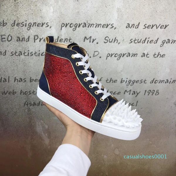 pik pik spikes & strass & high red bottom sneakers shoes for party men's sneaker pecfect walking shoe ac01, Black
pik pik spikes & strass & high red bottom sneakers shoes for party men's sneaker pecfect walking shoe ac01, Black