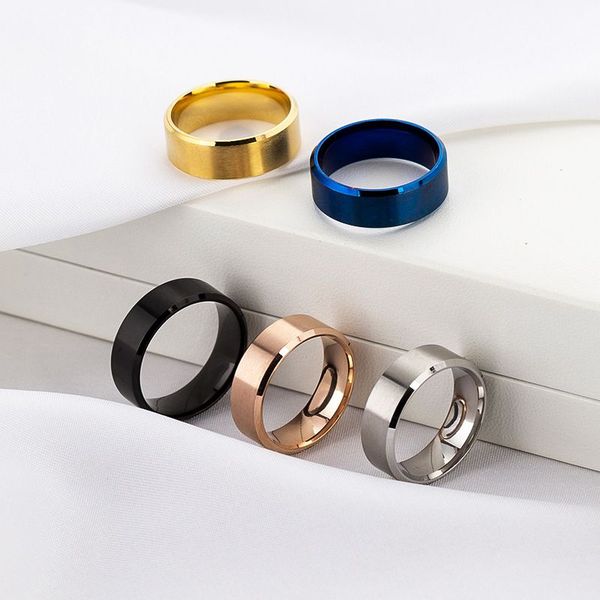 new band rings 8mm titanium band brushed wedding 18kgp stainless steel solid ring men women classic ring for men wedding bands rainbow rings, Silver
new band rings 8mm titanium band brushed wedding 18kgp stainless steel solid ring men women classic ring for men wedding bands rainbow rings, Silver