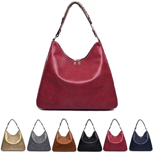 elegant female handbag casual women tote bag pure color ladies hobos messenger shoulder bag travel bolsa feminina
elegant female handbag casual women tote bag pure color ladies hobos messenger shoulder bag travel bolsa feminina