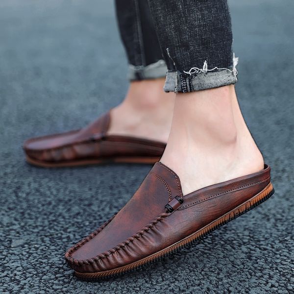 лето половина обувь для мужчин backless мокасины итальянской моды повседневного slipon вождение обуви мужчины кожа дышащего башмачок обуви, Black
лето половина обувь для мужчин backless мокасины итальянской моды повседневного slipon вождение обуви мужчины кожа дышащего башмачок обуви, Black