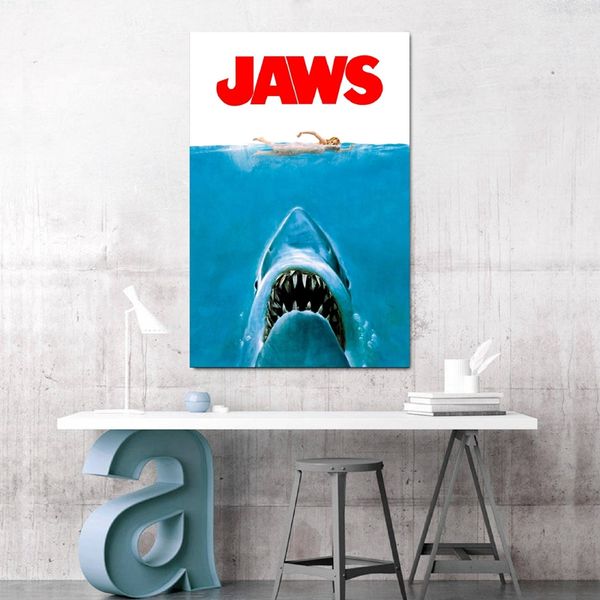 jaws horror prints wall art decor 1975 american film picture art canvas painting home room wall decoration
jaws horror prints wall art decor 1975 american film picture art canvas painting home room wall decoration