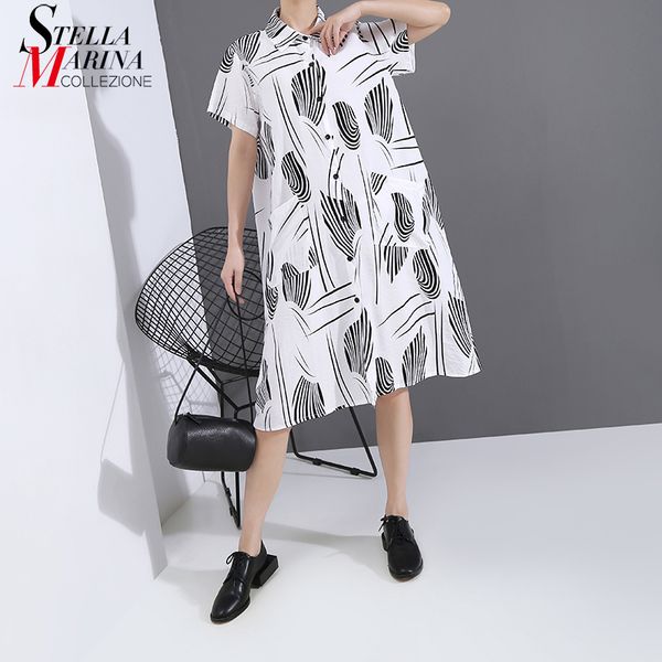 casual dresses * 2021 women summer korean style white shirt dress pocket printed ladies midi streetwear loose robe femme 6122, Black;gray
casual dresses * 2021 women summer korean style white shirt dress pocket printed ladies midi streetwear loose robe femme 6122, Black;gray