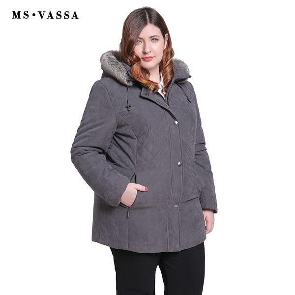 ms vassa women parkas plus size 2019 new winter spring jackets turn-down collar removed hood with fur ladies big size outerwear, Tan;black
ms vassa women parkas plus size 2019 new winter spring jackets turn-down collar removed hood with fur ladies big size outerwear, Tan;black