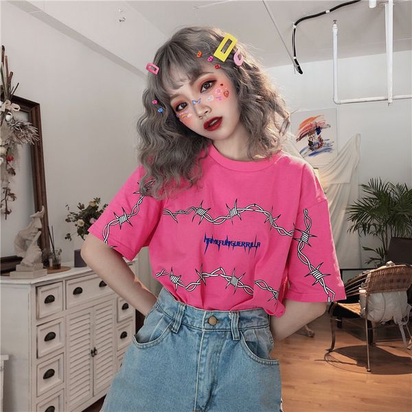 cute casual harajuku cotton korean women t-shirt summer fashion letter printing loose chic kawaii pink plus size tee, White
cute casual harajuku cotton korean women t-shirt summer fashion letter printing loose chic kawaii pink plus size tee, White