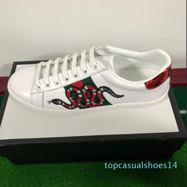 new luxury designer ace shoes for man real leather women casual fashion sneakers green red stripe embroidery bee tiger 14t, Black
new luxury designer ace shoes for man real leather women casual fashion sneakers green red stripe embroidery bee tiger 14t, Black