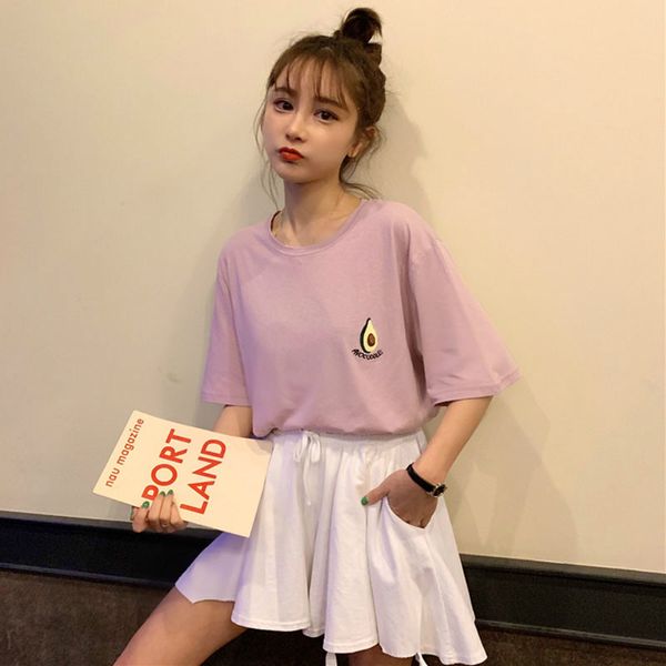 harajuku kawaii avocado футболка с вышивкой летняя женская свободная футболка с короткими рукавами ulzzang уличная школьница, White
harajuku kawaii avocado футболка с вышивкой летняя женская свободная футболка с короткими рукавами ulzzang уличная школьница, White