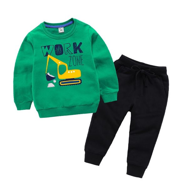 New pring autumn children clothing boy cartoon ca ual port t hirt pant 2pc et 2 8 year outfit kid clothe uit track uit, White
New pring autumn children clothing boy cartoon ca ual port t hirt pant 2pc et 2 8 year outfit kid clothe uit track uit, White
