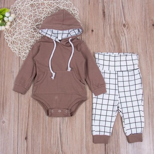goocheer newborn baby infant boy clothes set autumn long sleeve hooded jumpsuit bodysuit plaid pants boys clothing outfits 2pcs, White
goocheer newborn baby infant boy clothes set autumn long sleeve hooded jumpsuit bodysuit plaid pants boys clothing outfits 2pcs, White