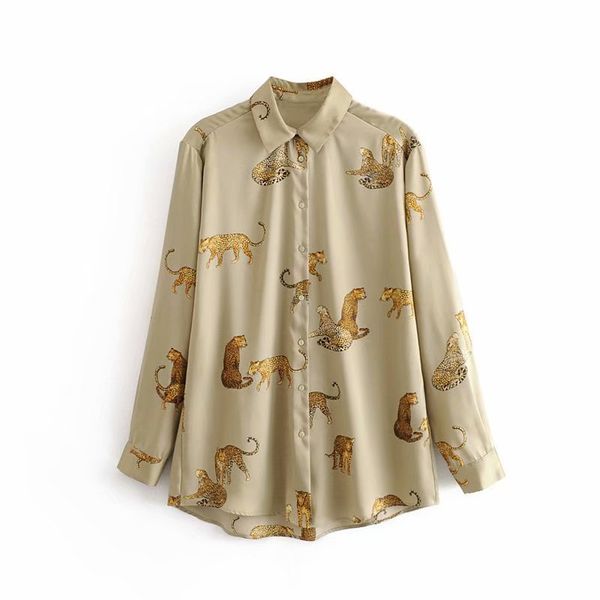new women vintage animal print casual smock blouse autumn ladies leopard pattern shirts chic femininas kimono blusas ls4397, White
new women vintage animal print casual smock blouse autumn ladies leopard pattern shirts chic femininas kimono blusas ls4397, White
