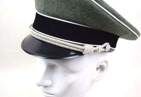 tomwang2012. wwii ww2 german army elite officer visor cap officer wool field military hat collection war reenactments, Black;white
tomwang2012. wwii ww2 german army elite officer visor cap officer wool field military hat collection war reenactments, Black;white