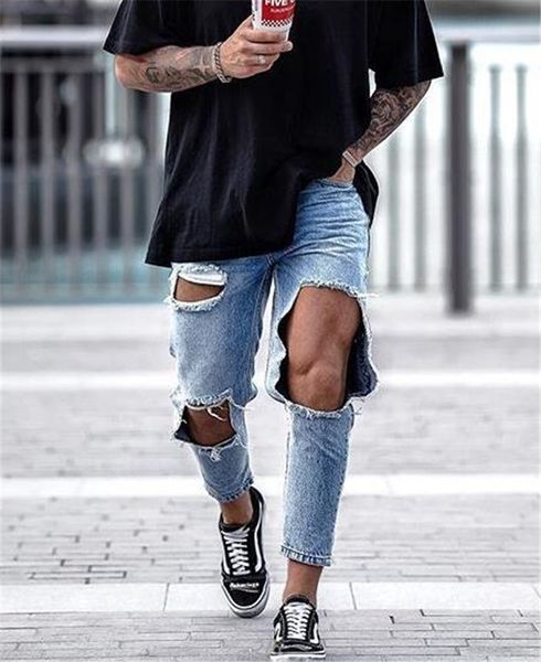 mens designer jeans light blue hole pencil jeans fashion long regular mid waist designer mens pants
mens designer jeans light blue hole pencil jeans fashion long regular mid waist designer mens pants