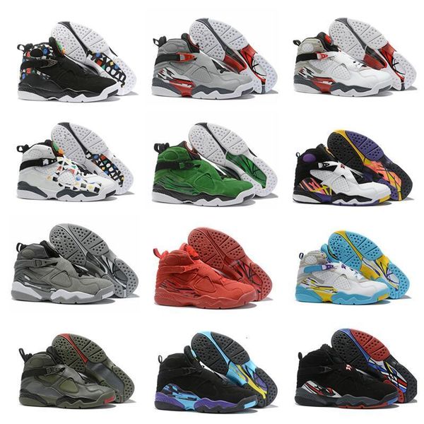 2019 new jumpman 8 8s red green wolf grey black purple green mens basketball shoes for sports sneakers mens trainers size7-13
2019 new jumpman 8 8s red green wolf grey black purple green mens basketball shoes for sports sneakers mens trainers size7-13