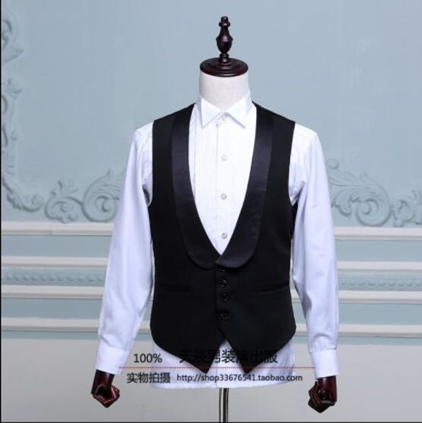new 2019 fashion hair stylist casual vest costumes korean men's dress green fruit collar vest stage dj singer costumes, Black;white
new 2019 fashion hair stylist casual vest costumes korean men's dress green fruit collar vest stage dj singer costumes, Black;white