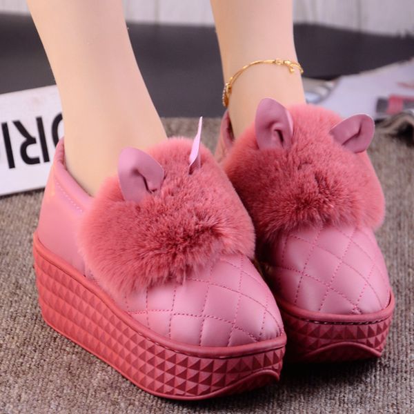 new winter pu bag with thick cotton drag women plush home shoes fashion waterproof leather warm cotton shoes, Black
new winter pu bag with thick cotton drag women plush home shoes fashion waterproof leather warm cotton shoes, Black
