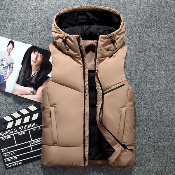 undema-1802-whiteiswhite man slim jacket outfit outdoor sport fashion hooded parkas men warm vest coat sleeveless down coat, Black
undema-1802-whiteiswhite man slim jacket outfit outdoor sport fashion hooded parkas men warm vest coat sleeveless down coat, Black