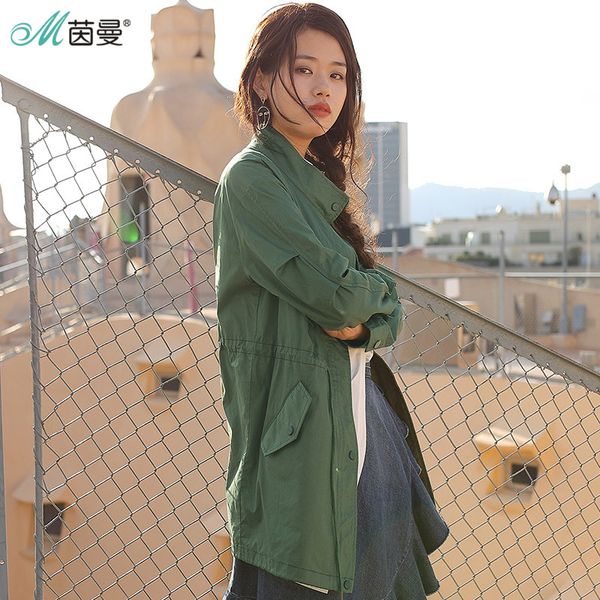 inman spring clothes cotton stand collar leisure, trench coat coats for women women, Tan;black
inman spring clothes cotton stand collar leisure, trench coat coats for women women, Tan;black