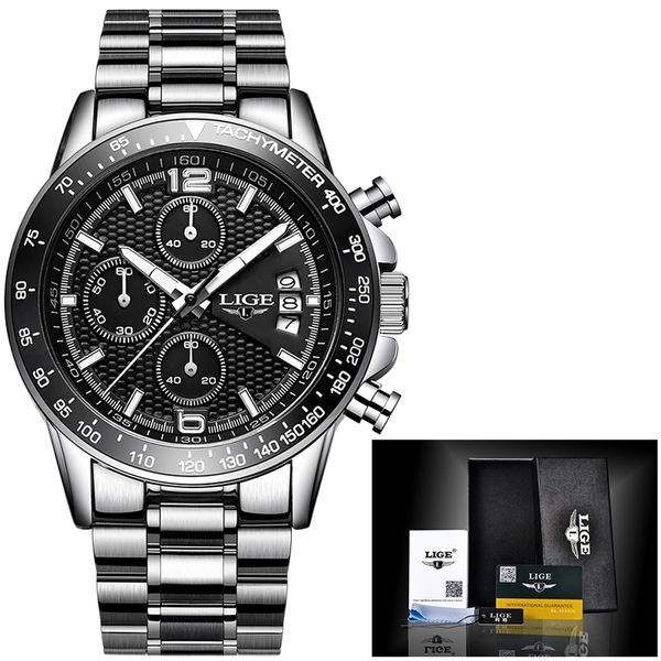 2020 new watches men lige chronograph men sports watches waterproof full steel quartz men's watch relogio masculino, Slivery;brown
2020 new watches men lige chronograph men sports watches waterproof full steel quartz men's watch relogio masculino, Slivery;brown