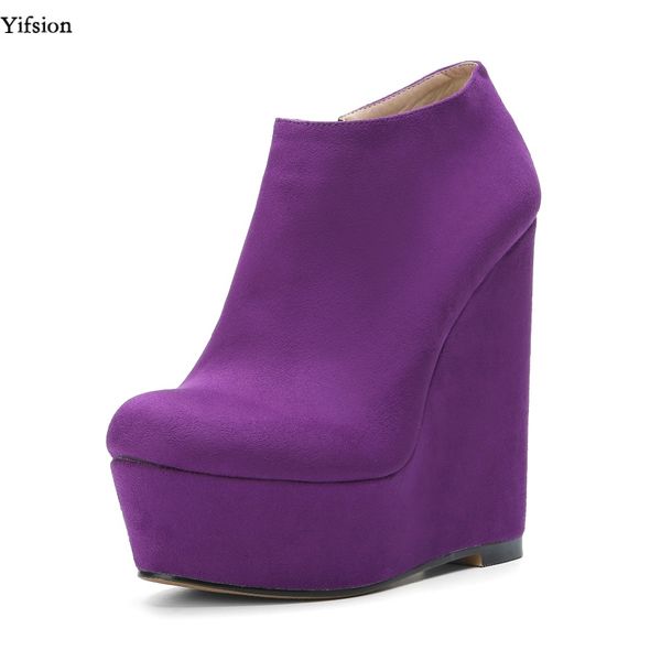 rontic new fashion women platform pumps wedges high heels shoes nice round toe ladies purple casual shoes plus us size 4-15, Black
rontic new fashion women platform pumps wedges high heels shoes nice round toe ladies purple casual shoes plus us size 4-15, Black