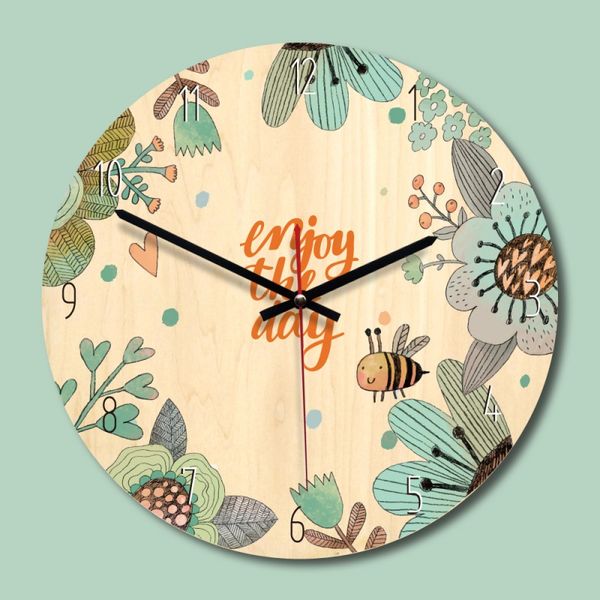 modern circular wood mechanical needle wind children's bedroom cartoon mute cute wall clock decor
modern circular wood mechanical needle wind children's bedroom cartoon mute cute wall clock decor