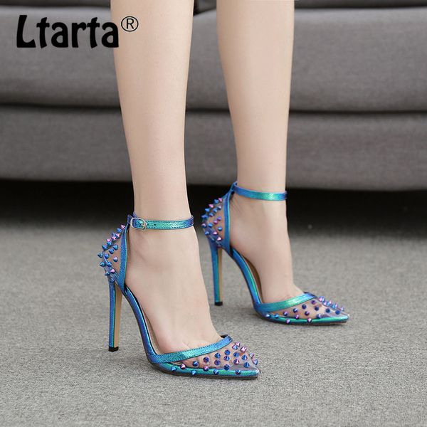 ltarta 2020 11.5cm heels women blue sandals dedicated fashion color rivet single-shoe shoes high-heeled wind blue zl, Black
ltarta 2020 11.5cm heels women blue sandals dedicated fashion color rivet single-shoe shoes high-heeled wind blue zl, Black