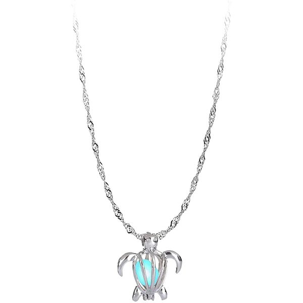 luminous necklace necklace women's jewelry pearl cage pendant, Silver
luminous necklace necklace women's jewelry pearl cage pendant, Silver