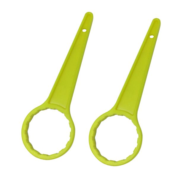 2 packs yellow lid opener wrench, 8 teeth, 46mm inner diameter for water barrel bucket (1l - 5l)
2 packs yellow lid opener wrench, 8 teeth, 46mm inner diameter for water barrel bucket (1l - 5l)