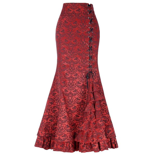 женщины vintage юбки русалка готические стимпанк длинные юбки fishtail мода викторианской макси юбка punk стиль рюшами юбки # 1108, Black
женщины vintage юбки русалка готические стимпанк длинные юбки fishtail мода викторианской макси юбка punk стиль рюшами юбки # 1108, Black
