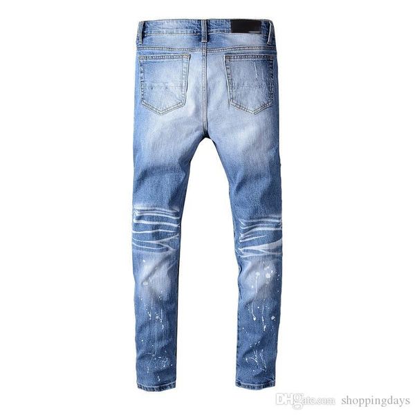 designer mens jeans distressed ripped biker slim fit motorcycle biker denim for men patches animal embroidery hip hop skinny jeans, Blue
designer mens jeans distressed ripped biker slim fit motorcycle biker denim for men patches animal embroidery hip hop skinny jeans, Blue