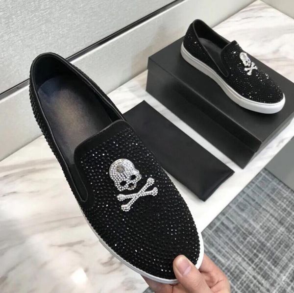 fashion european style casual formal shoes for men black skull rhinestone genuine leather men wedding shoes metallic mens studded loafers
fashion european style casual formal shoes for men black skull rhinestone genuine leather men wedding shoes metallic mens studded loafers