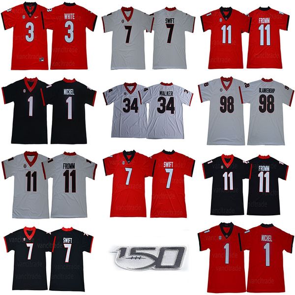 mens ncaa georgia bulldogs 150th football jerseys #11 jake fromm dandre swift zamir white herchel walker rodrigo blakenship michel college, Black;red
mens ncaa georgia bulldogs 150th football jerseys #11 jake fromm dandre swift zamir white herchel walker rodrigo blakenship michel college, Black;red