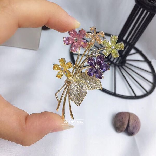 gold color plated flower brooches for women wedding rhinestone bouquet bijoux pins clothing jewelry accessories, Gray
gold color plated flower brooches for women wedding rhinestone bouquet bijoux pins clothing jewelry accessories, Gray