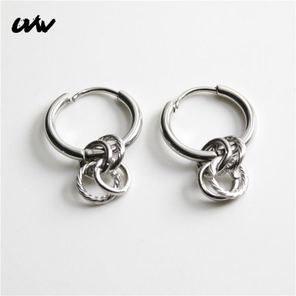 uvw305 2pc new fashion round hoop earrings stainless steel earrings for women men silver pendientes piercing fashion accessories, Golden;silver
uvw305 2pc new fashion round hoop earrings stainless steel earrings for women men silver pendientes piercing fashion accessories, Golden;silver