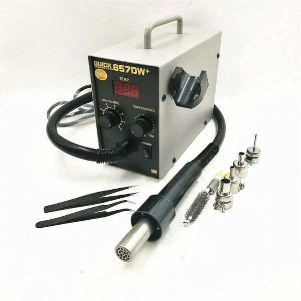quick 857dw+ lead adjustable air heat gun with helical wind 580w smd rework station with 4 air nozzles + a1147 heater
quick 857dw+ lead adjustable air heat gun with helical wind 580w smd rework station with 4 air nozzles + a1147 heater