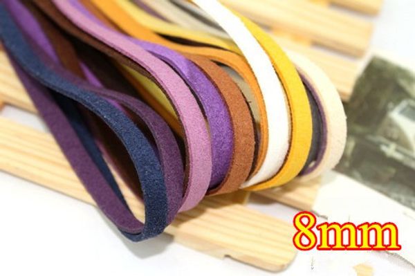 colorful necklace bracelet cord 8mm faux leather, suede lace/cord/string/strip coffee diy 34m, Black;white
colorful necklace bracelet cord 8mm faux leather, suede lace/cord/string/strip coffee diy 34m, Black;white