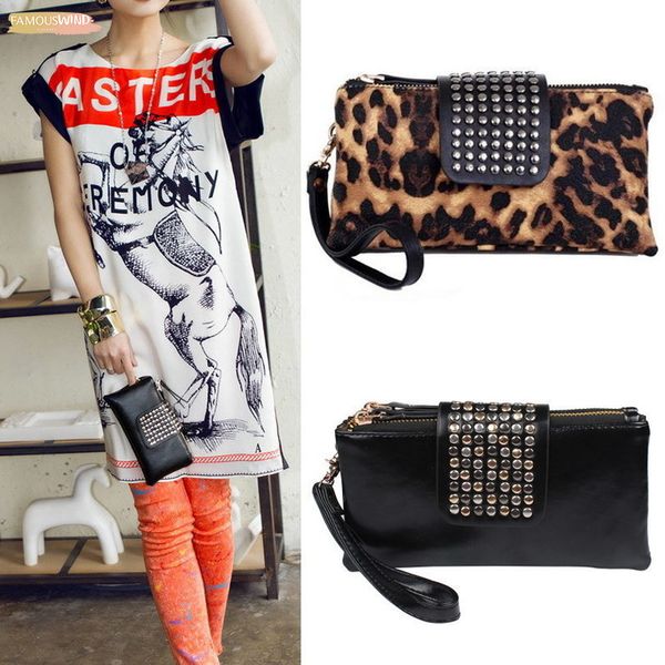 fashion 2020 fashion womens korean style faux pu leather black rivet clutch purse wallet bag handbag fa$b women bag 
fashion 2020 fashion womens korean style faux pu leather black rivet clutch purse wallet bag handbag fa$b women bag