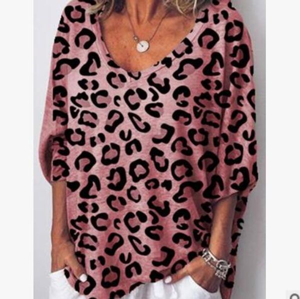 leopard print blouse loose mid-sleeve v-neck t-shirt new ladys blouse v-neck new fashion women t-shirt 1, White
leopard print blouse loose mid-sleeve v-neck t-shirt new ladys blouse v-neck new fashion women t-shirt 1, White