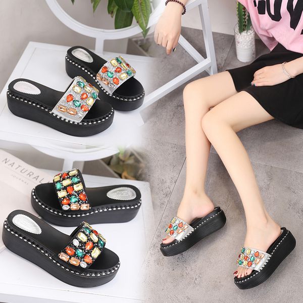 onto-mato slippers casual shoes non-slip rhinestones summer thick sandals dropshipping sandalias zapatillas, Black
onto-mato slippers casual shoes non-slip rhinestones summer thick sandals dropshipping sandalias zapatillas, Black