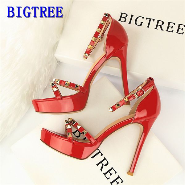 new women shoes summer fashion women sandals female platform sandals rivet metal pumps wedding women high heels 11cm, Black
new women shoes summer fashion women sandals female platform sandals rivet metal pumps wedding women high heels 11cm, Black